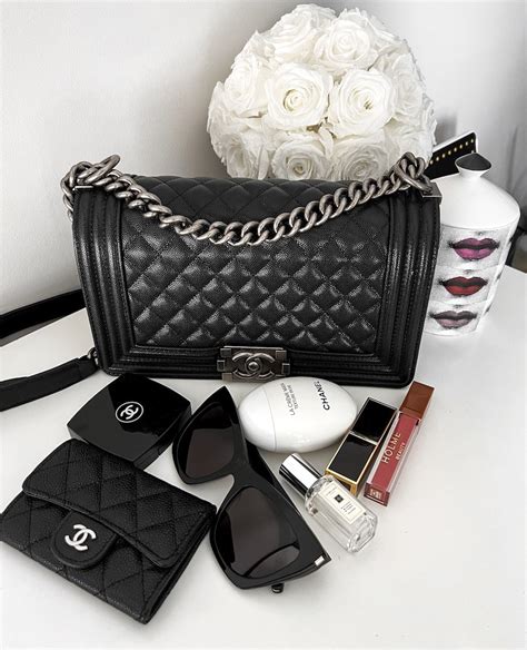 matching pump chanel gray boy bag|chanel boys bag dimensions.